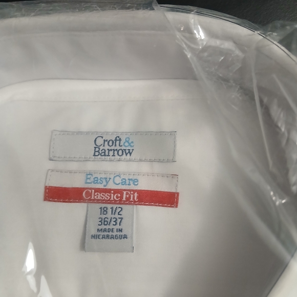 Croft & Barrow white shirt for men - Picture 3 of 5